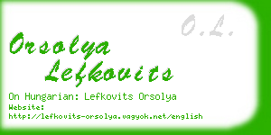 orsolya lefkovits business card